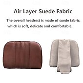 abordables Reposacabezas para coche-Almohada universal para reposacabezas de cuello de coche, almohada ultra suave ajustable para asiento de coche, soporte para la cabeza, accesorio para el cuello del coche, 1 unidad