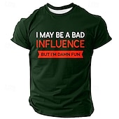 billiga Roliga T-shirts för män-Herr Rolig T-shirt Kortärmad T-shirt 3D-tryck Rund hals Skjorta Mode Dagligen Gata Dagligen Svart Blå Grön Sommar Vår Kläder S M L XL XXL XXXL