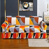 cheap Sofa Cover-1 Pc Stretch Sofa Slipcover Sofa Cover With Skirt Printed Couch Cover Furniture Protector for Bedroom Living Room Home Decor