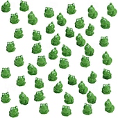 levne Dekorace na terasu-malá žába – mini zvířátka z pryskyřice, zahradní dekorace mini žabky, figurky žab ze zelené pryskyřice, hra se skrýváním výzev, miniaturní mechová ukázka pohádkové zahrady