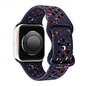 رخيصةأون عصابات Apple Watch-حلقة فردية متوافق مع Apple Watchband 38 مم 40 مم 41 مم 42 مم 44 مم 45 مم 49 مم قابل للتعديل سيليكون استبدال حزام الساعة إلى iwatch Series 9 8 7