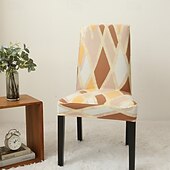 cheap Dining Chair Cover-Arrival Super Fit Stretch Removable Washable Short Dining Chair Protector Cover Seat Slipcover for Hotel Dining Room Ceremony Banquet Wedding Party