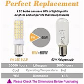 abordables Ampoules LED type maïs-Ampoules LED BA15D 6 W 220 V à intensité variable avec culot à baïonnette double pour suspensions, ventilateurs de plafond, machine à coudre 2/6 pièces