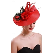 billige Coiffer-teselskap hatter fascinators for kvinner kentucky derby hodeplagg påfugl fjær bryllup hodeplagg brude hodeplagg