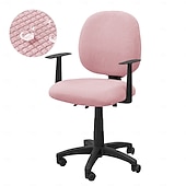 economico Copertura per sedia-2 pezzi/set coprisedia da ufficio in jacquard resistente all&#039;acqua - elasticizzato, sfoderabile &amp;lavabile