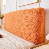 billiga Sängkläder Tillbehör-Stretch sänggavelöverdrag slipcover enfärgad dammskyddande sänggavel skydd överdrag