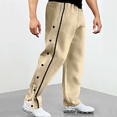 abordables Pantalones de deporte-Hombre Pantalones deportivos Pantalones de Deporte Pantalones Bolsillo Correa Cintura elástica Plano Comodidad Deporte Diario Moda Casual Azul Real Caqui Microelástico