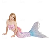 abordables Maillot de bain sirène-Enfants Fille Maillots de bain sirène Maillot de bain Vacances Plage Balance Vacances Tropique Maillots de bain 4 ans et + Eté Rose Claire Rose Claire