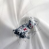 billiga Klädsatser för män-Herr Cykeltröja med shorts Kortärmad Bergscykling Vägcykling Sommar Vår Höst Vit Tecknat Cykel Dragkedja fram Svettavvisande Bekväm Andningsfunktion Elastan sporter Kläder