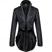 preiswerte Oberteile-Punk &amp; Gothic Mittelalterlich Steampunk Mantel Maskerade Pestdoktor Herren Steampunk Karneval Maskerade Party Erwachsene Mantel