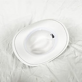 preiswerte Partykappen-Metallgürtel Western Cowboyhut Herren Herren Damen Jazz Cowboyhut mit Leder breiter Krempe Glockenhut Kirche Sombrero Cowgirl