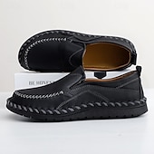 preiswerte Herrenpantoletten &amp; -slipper-Freizeit-Schlupfschuhe aus Kunstleder für Herren mit Steppnähten – bequemes, atmungsaktives Alltagsschuhwerk für Outdoor- und Freizeitaktivitäten