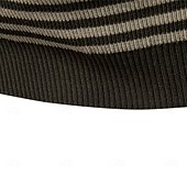 billige Herre Elite Polo-Herre Polo Strikk polo Formell Arbeid Måkekrage Kortermet Moderne Bekvem Stripet Vertikale striper Stripe-Trim Stripe Vår Normal Svart Lysegrønn Militærgrønn Polo