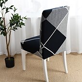 cheap Dining Chair Cover-Arrival Super Fit Stretch Removable Washable Short Dining Chair Protector Cover Seat Slipcover for Hotel Dining Room Ceremony Banquet Wedding Party