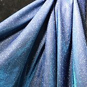 preiswerte BLAU-Blaue Jumpsuits Abendkleid Glitzernd Formelle Hochzeit Ankle Length Lange Ärmel V-Ausschnitt mit Glitzer