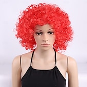 economico Parrucche trendy sintetiche-Parrucche sintetiche Yaki liscia Con frangia A macchina Parrucca Corto Oro chiaro Violetto Marrone chiaro Marrone scuro A1 Capelli sintetici Per uomo Biondo