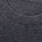preiswerte Herren Elite Pullover &amp; Cardigans-Herren Pullunder Stricken Rundhalsausschnitt Einfarbig Rundhalsausschnitt Strickware Elegant Schule Formell Bekleidung Frühling Herbst Schwarz Marineblau S M L