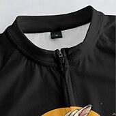halpa Miesten vaatesarjat-Miesten Pyöräily jersey ja shortsit Lyhythihainen Maastopyöräily Maantiepyöräily Musta Piirretty Pyörä Spandex Urheilu Piirretty Vaatetus