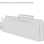 abordables Accesorios de ropa de cama-Funda de Cabecero de PU Impermeable Funda Contra el Polvo Engrosada para Decoración del Hogar Lavable