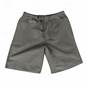 preiswerte Klassiker-Herren Shorts Kurze Hosen Shorts aus Baumwollleinen Sommer-Shorts Strandshorts Kurze Hosen Tasche Kordelzug Elastische Taille Glatt Komfort Atmungsaktiv Kurz Urlaub Festtage Strand Hawaiianisch Boho