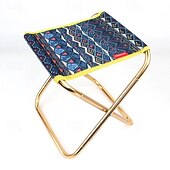 cheap Camping Furniture-1Pc Outdoor Folding Stool Collapsible Stool Made of 7075 Aluminum Alloy Lightweight Portable Camping Seat for Hiking Fishing Travel