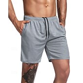 baratos Calções Estilo Casual-Homens Shorts ativos Shorts de moletom Calção Shorts de verão Bolsos Com Cordão Cintura elástica Tecido Conforto Curto Esportes Diário Para Noite Moda Casual Preto Verde Tropa Micro-Elástica