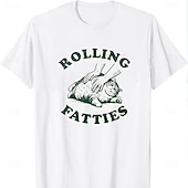  Herren Katze T Shirt Kurzarm T-Shirt 3D-Druck Rundhalsausschnitt Hemd Tropisch Hawaiianisch Urlaub Straße Täglich Weiß Sommer Frühling Bekleidung S M L XL XXL XXXL