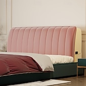 preiswerte Bettwäsche-Zubehör-Flanell gepolsterte Bettkopfteilabdeckung dehnbare Kopfteilabdeckungen staubdichtes All-Inclusive elastisches Leder/Holz/Eisen Bettkopfstützschutzabdeckung