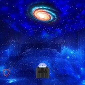お買い得  スターギャラクシープロジェクターライト-ギャラクシースタープロジェクター3-in-1 - リモコン付き宇宙ナイトライト &amp;ブルートゥーススピーカー、月 &amp;寝室、ゲームルーム、パーティー、ロマンチックな雰囲気のためのスタープロジェクター