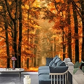 billige Tapet-Landskap Hule 3D Tapet Hjem Dekorasjon Vegg Mural Rull Peel og Stick Avtagbart PVC/Vinyl Materiale Selvklebende/Krever Lim Veggdekorasjon Stue