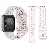 رخيصةأون عصابات Apple Watch-حلقة فردية متوافق مع Apple Watchband 38 مم 40 مم 41 مم 42 مم 44 مم 45 مم 49 مم قابل للتعديل سيليكون استبدال حزام الساعة إلى iwatch Series 9 8 7