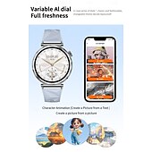 お買い得  スマートウォッチ-696 JSWatchCT5mini スマートウォッチ 1.3 インチ スマート·ウォッチ ブルートゥース 歩数計 着信通知 睡眠サイクル計測器 と互換性があります Android iOS 女性 男性 防水 メディアコントロール メッセージ受信通知 IP68 40mmの時計ケース