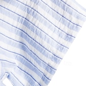 cheap Men&#039;s Button Up Shirts-Men&#039;s Shirt Summer Shirt Casual Shirt Beach Shirt Button Up Shirt Light Blue Short Sleeve Stripe Grandad Collar Lapel Vacation Hawaiian Clothing Apparel Fashion Casual Comfortable