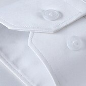 abordables chemises sans repassage pour hommes-Homme Chemise Chemise boutonnée Couleur unie Mariage Soirée Noir Blanche Jaune Vert Claire manche longue Revers Printemps Automne Vêtement Tenue Poche