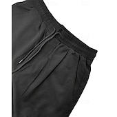 voordelige Casual korte broek-Voor heren Zomer korte broeken Caprishorts Casual korte broek Zak Trekkoord Elastische taille Effen Comfort Ademend Kuitlengte Buiten Vakantie Sport Casual Zwart Leger Groen