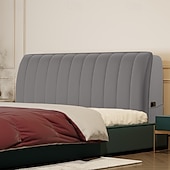 preiswerte Bettwäsche-Zubehör-Flanell gepolsterte Bettkopfteilabdeckung dehnbare Kopfteilabdeckungen staubdichtes All-Inclusive elastisches Leder/Holz/Eisen Bettkopfstützschutzabdeckung