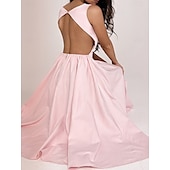 cheap Dresses-Retro Vintage 1950s Midi Dress Flare Dress Spaghetti Strap Corset Solid Color A-Line Slash Neck Women&#039;s Masquerade Wedding Vacation Tea Party Adults&#039; Dress