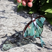 Χαμηλού Κόστους Διακόσμηση Αιθρίου-luna moth βιτρό κρεμαστά για τη γιορτή της μητέρας δώρα δώρο γενεθλίων για τη μαμά πεταλούδα βιτρό suncatcher τέχνη κήπου