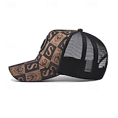 abordables Casquette de baseball pour homme-Homme Casquette de Baseball Chapeau de soleil Casquette Casquette en maille Noir Dorée Mélange Poly / Coton Ajustable Mode Usage quotidien Festival Lettre Imprimée Des lettres Décontracté / Quotidien