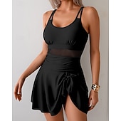 levne Surfovací tankiny a bikiny-Dámské Plavky Vázáno Plavky Jednobarevné Plavky Černá Fialová Prodyšné Rychleschnoucí Lehká váha Bez rukávů - Plavání Surfování Plážové Léto Jaro