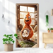 billige Dørdeksler-Morsomme Dyre Dørdekorasjoner Dørdeksler Syng Hval Dørteppe Dørgardin Dekorasjon Bakgrunn Innendørs/Utendørs Dørbanner Forsidegård