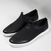 economico Slip-ons e mocassini da uomo-scarpe da ginnastica slip-on da uomo in mesh traspirante – scarpe da passeggio casual leggere con design arioso per l&#039;estate, i viaggi e l&#039;uso quotidiano