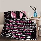 cheap Blankets &amp; Throws-Mother&#039;s Day Blanket, A Letter to Mom, Mother&#039;s Day Gift  Soft and Cozy Throw, Perfect Gift for Mom, Floral or Heart Design, Warm and Comfortable