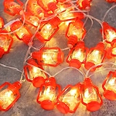 levne USB String světla-20/40 led retro světelný řetěz světla do ložnice ložnice zahradní festival domácí interiérový ramadánový festival dekorace mini petrolejový řetěz (teplé světlo)