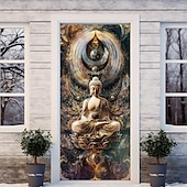 levne Kryty dveří-Bohemian Buddha Dveřní Dekorace Dveřní Kryty Dveřní Gobelín Dveřní Závěs Dekorace Pozadí Vnitřní/Venkovní Dveřní Banner pro Vchodové Dveře Usedlosti