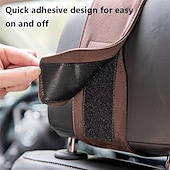 abordables Reposacabezas para coche-Almohada universal para reposacabezas de cuello de coche, almohada ultra suave ajustable para asiento de coche, soporte para la cabeza, accesorio para el cuello del coche, 1 unidad