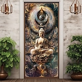 levne Kryty dveří-Bohemian Buddha Dveřní Dekorace Dveřní Kryty Dveřní Gobelín Dveřní Závěs Dekorace Pozadí Vnitřní/Venkovní Dveřní Banner pro Vchodové Dveře Usedlosti
