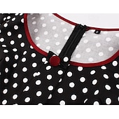 cheap Dresses-Retro Vintage 1950s Dress Swing Dress Polka Dot Women&#039;s Carnival Masquerade Daily Wear Bachelorette Party Adults&#039; Dress Homecoming Dresses