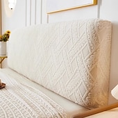 billiga Sängkläder Tillbehör-Stretch sänggavelöverdrag slipcover enfärgad dammskyddande sänggavel skydd överdrag