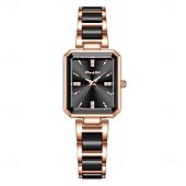 voordelige Quartz-horloges-poshi modieuze dameshorloge licht luxe diamant ingelegd vierkant temperament quartz horloge
